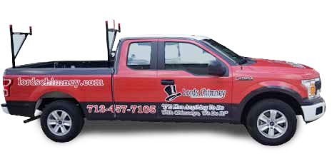 Lords Chimney Truck with Logo on the side
